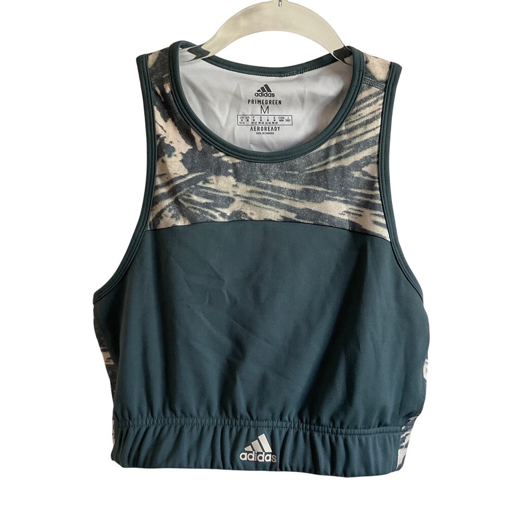 Adidas x Zoe Saldana Collection Low Impact Longline Sports Bra - Size Medium